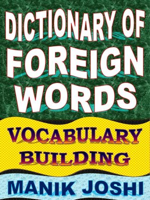 cover image of Dictionary of Foreign Words